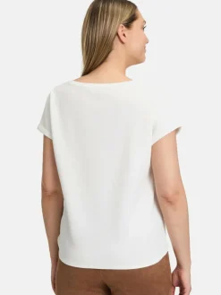 Betty Barclay Blusen*Damen Halbarm-Shirt weiß uni