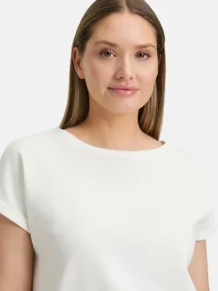 Betty Barclay Blusen*Damen Halbarm-Shirt weiß uni
