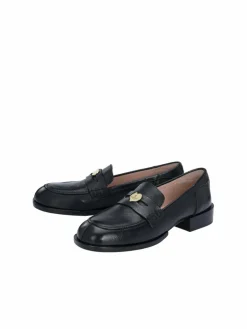 Crickit Slipper*Damen Halbschuh - ORLANDO schwarz uni