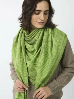 Codello Schals & Tücher*Damen Halstuch grün bedruckt