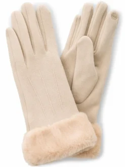 EEM Handschuhe*Damen Handschuhe beige uni