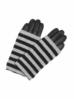 Markberg Handschuhe*Damen Handschuhe schwarz gestreift