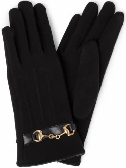 EEM Handschuhe*Damen Handschuhe schwarz uni