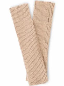 Marie Lund Handschuhe*Damen Handstulpen sand uni