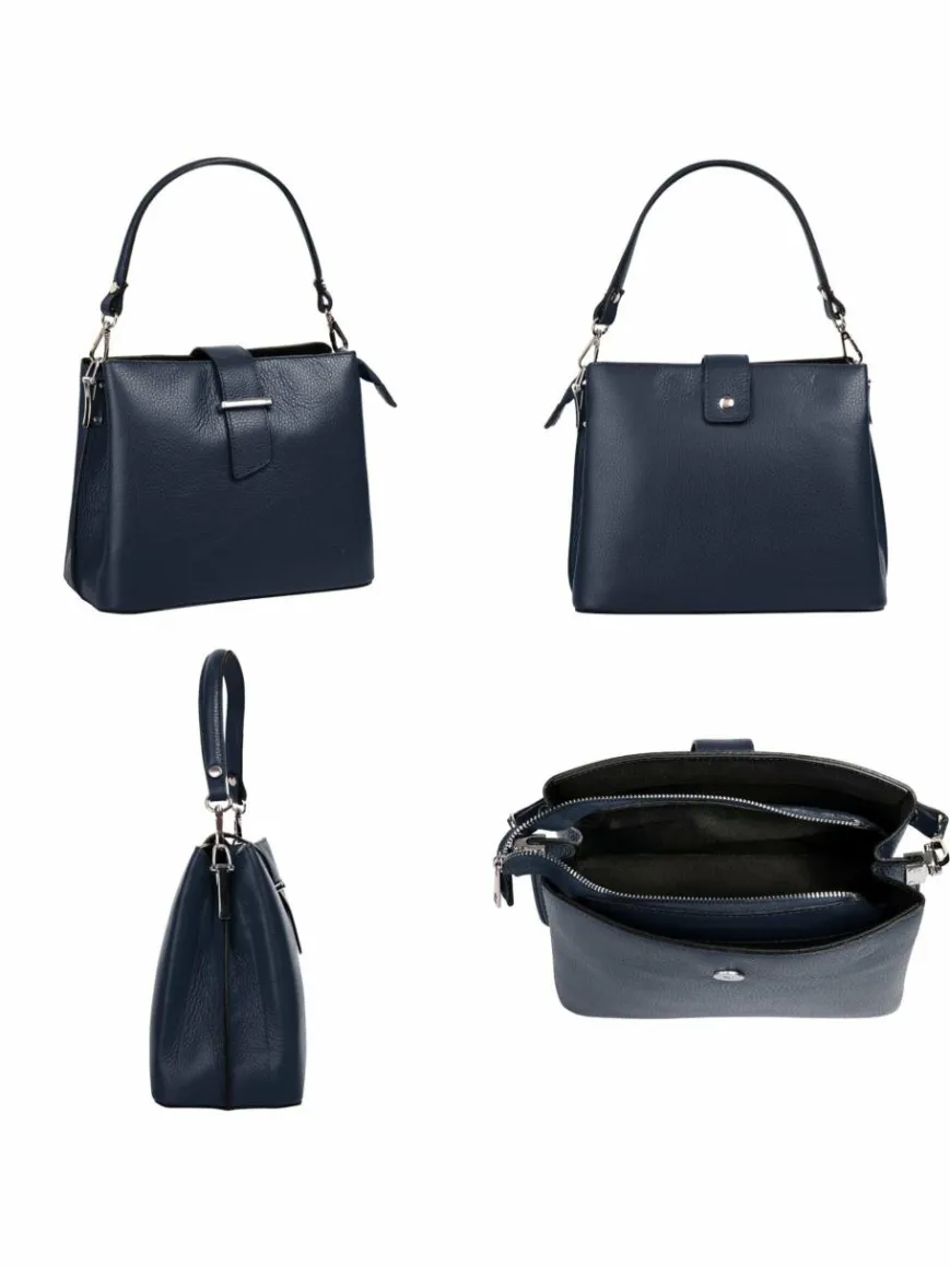 Cluty Taschen & Rucksäcke*Damen Handtasche blau uni