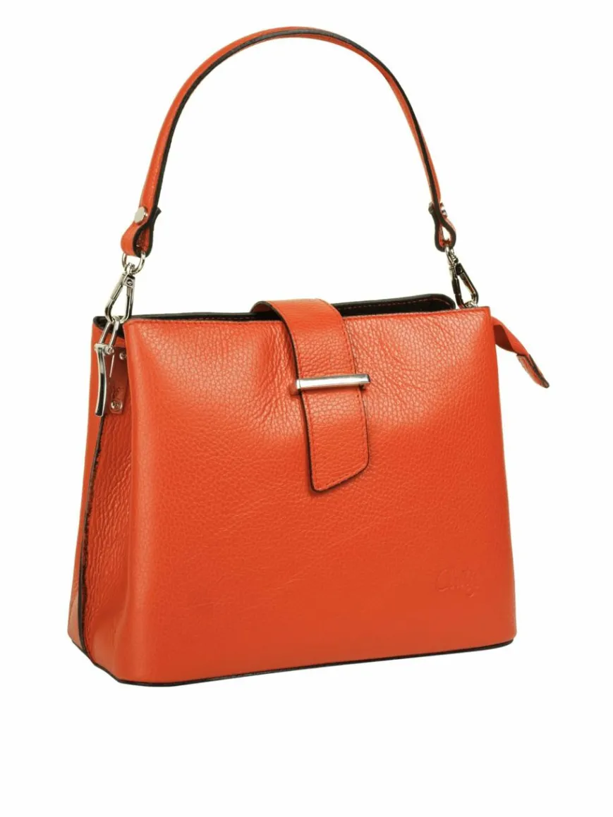 Cluty Taschen & Rucksäcke*Damen Handtasche orange uni
