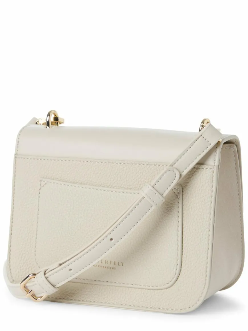 Seidenfelt Taschen & Rucksäcke*Damen Handtasche ecru gold uni