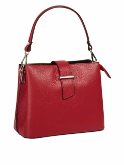Cluty Taschen & Rucksäcke*Damen Handtasche rot uni