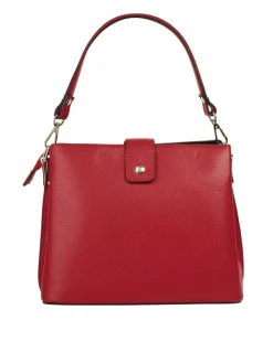 Cluty Taschen & Rucksäcke*Damen Handtasche rot uni