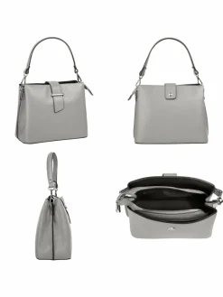 Cluty Taschen & Rucksäcke*Damen Handtasche grau uni
