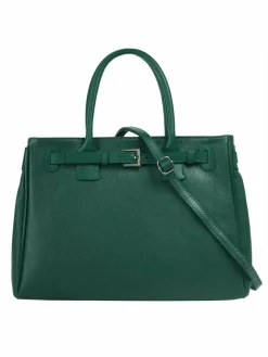 Cluty Taschen & Rucksäcke*Damen Handtasche grün uni