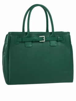 Cluty Taschen & Rucksäcke*Damen Handtasche grün uni