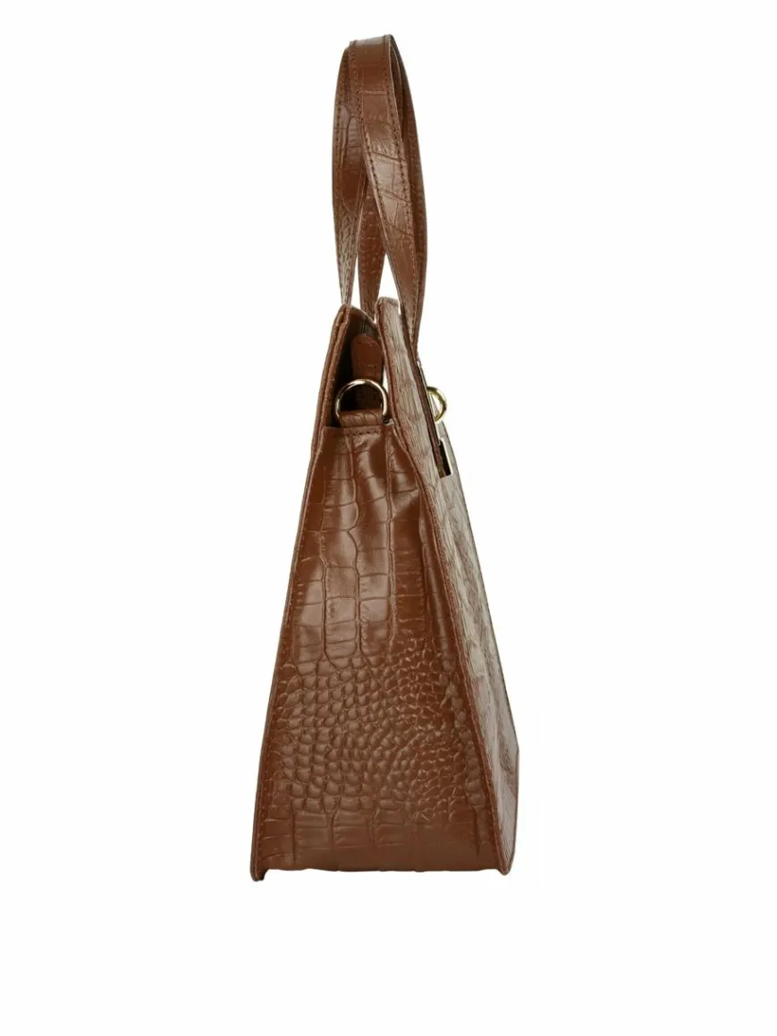 Cluty Taschen & Rucksäcke*Damen Handtasche cognac uni