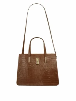 Cluty Taschen & Rucksäcke*Damen Handtasche cognac uni