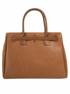 Cluty Taschen & Rucksäcke*Damen Handtasche cognac uni