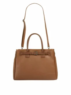 Cluty Taschen & Rucksäcke*Damen Handtasche cognac uni