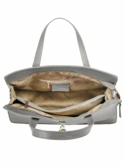 Cluty Taschen & Rucksäcke*Damen Handtasche grau uni