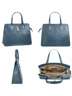 Cluty Taschen & Rucksäcke*Damen Handtasche blau uni