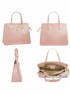 Cluty Taschen & Rucksäcke*Damen Handtasche rosa uni
