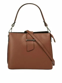 Cluty Taschen & Rucksäcke*Damen Handtasche cognac uni