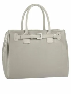 Cluty Taschen & Rucksäcke*Damen Handtasche grau uni