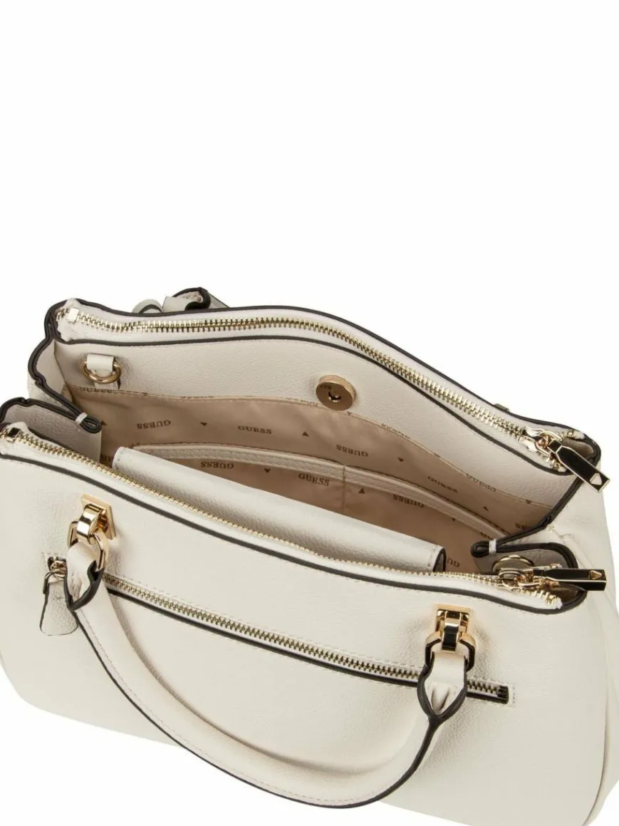 GUESS Taschen & Rucksäcke*Damen Handtasche - Calebra Status SAT weiß uni