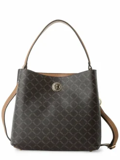 L.Credi Taschen & Rucksäcke*Damen Handtasche - Filiberta schoko cognac gemustert