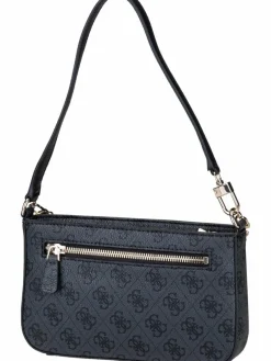 GUESS Taschen & Rucksäcke*Damen Handtasche - Noelle II Mini Top Zip SHB 72720 Logo grau uni