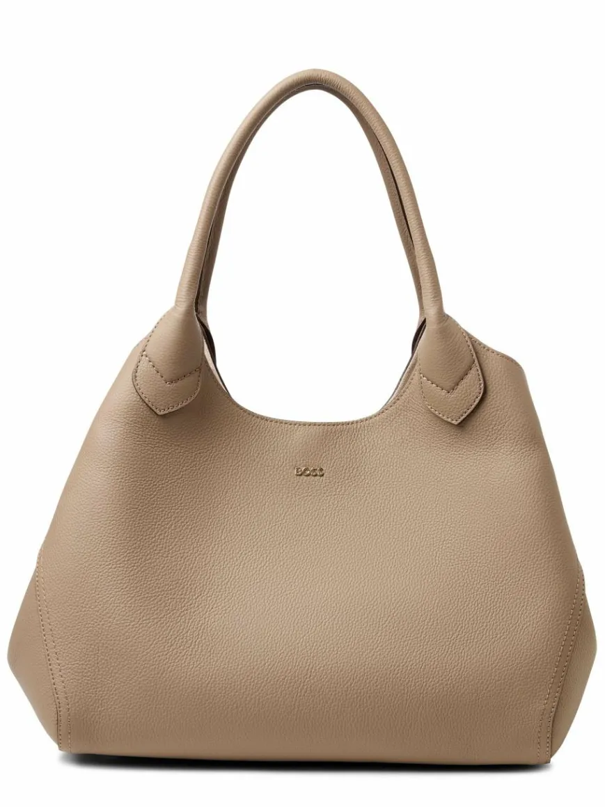 BOSS Taschen & Rucksäcke*Damen Handtasche aus Leder - Lenah Tote taupe uni