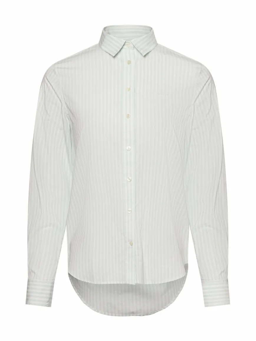 Gant Blusen*Damen Hemdbluse mint weiß gestreift