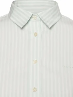 Gant Blusen*Damen Hemdbluse mint weiß gestreift