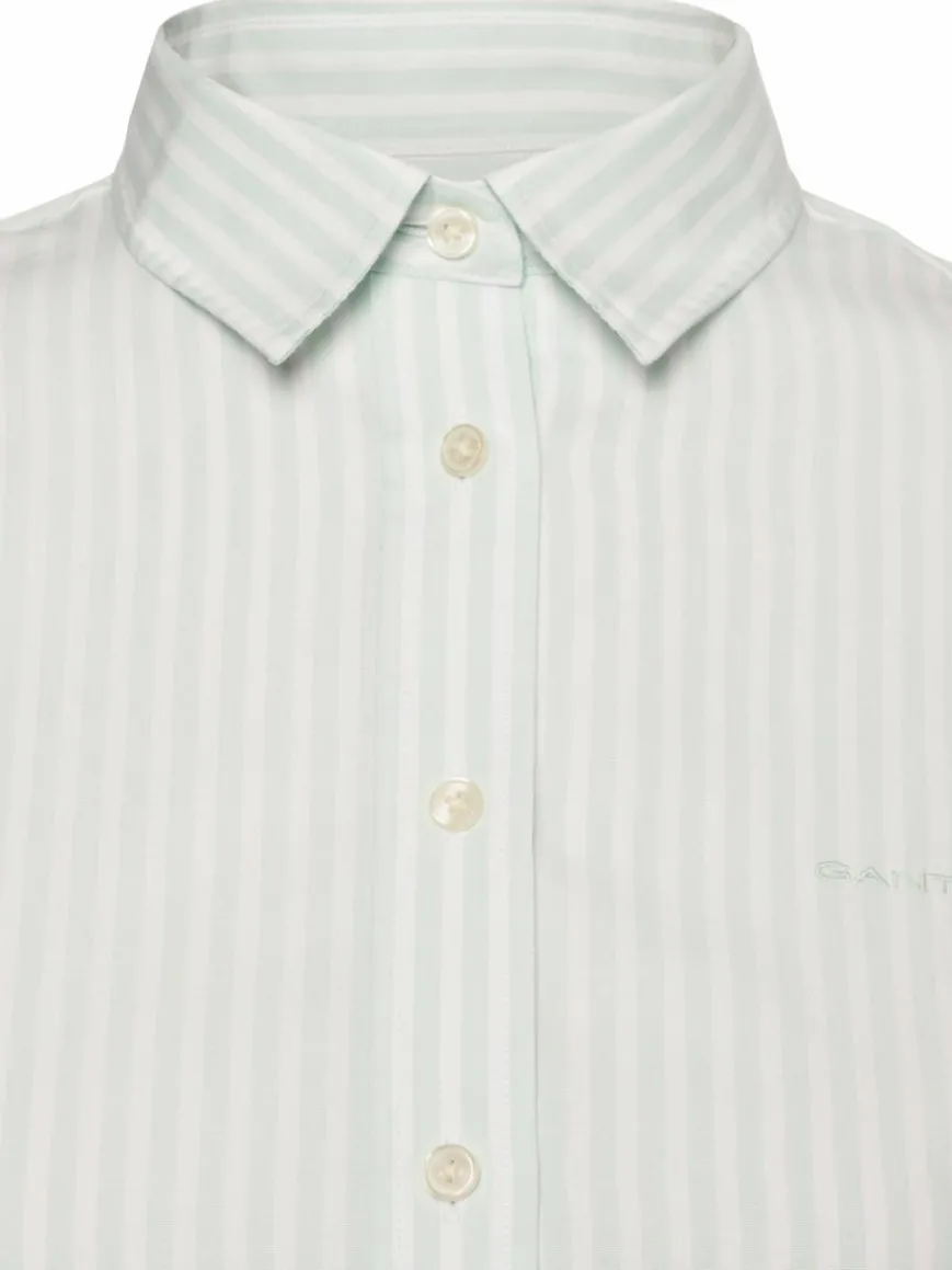 Gant Blusen*Damen Hemdbluse mint weiß gestreift