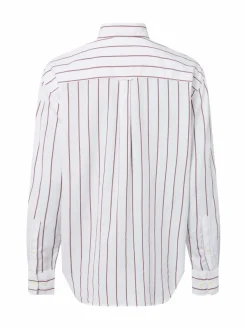 Gant Blusen*Damen Hemdbluse weiß braun gestreift