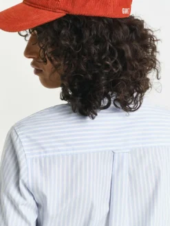 Gant Blusen*Damen Hemdbluse hellblau weiß gestreift