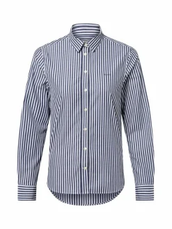 Gant Blusen*Damen Hemdbluse marine weiß gestreift