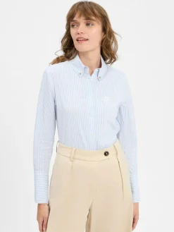 JOOP! Blusen*Damen Hemdbluse hellblau weiß gestreift