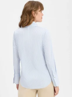 JOOP! Blusen*Damen Hemdbluse hellblau weiß gestreift