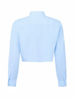 Tommy Jeans Blusen*Damen Hemdbluse hellblau weiß gestreift