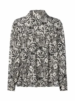 Tommy Hilfiger Blusen*Damen Hemdbluse ecru schwarz gemustert