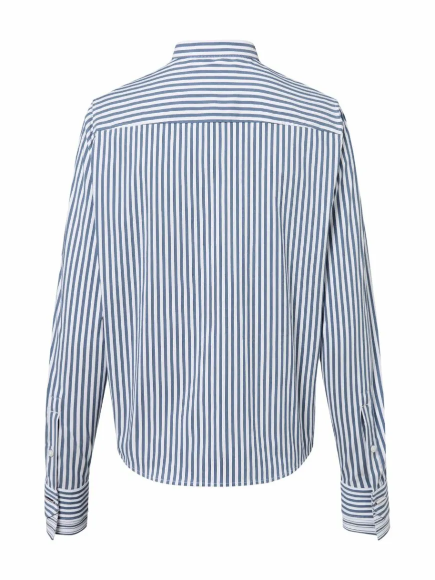 BOSS Blusen*Damen Hemdbluse - Bertyna Monday blau weiß gestreift
