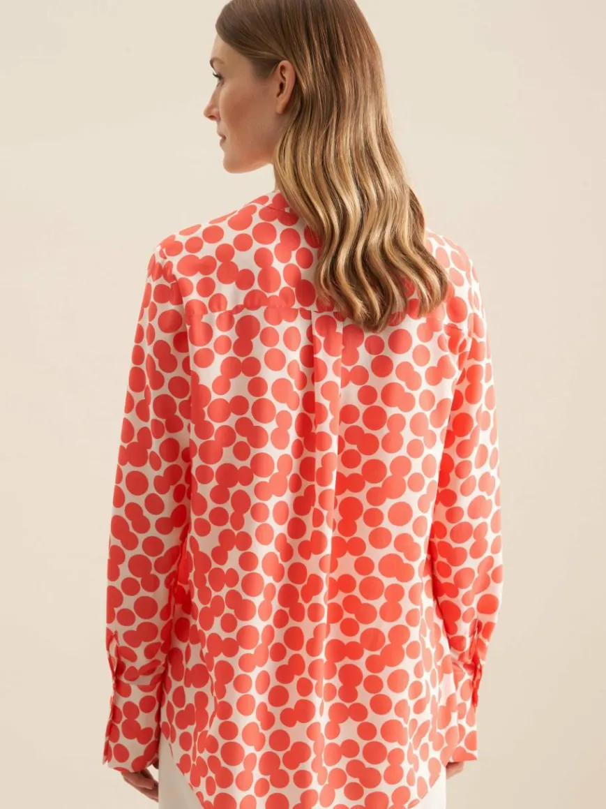 Seidensticker Blusen*Damen Hemdbluse - Druck orange bedruckt