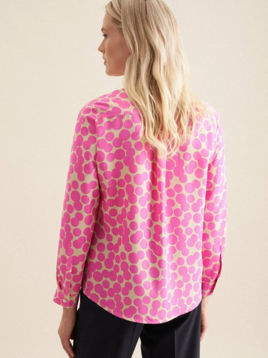 Seidensticker Blusen*Damen Hemdbluse - Druck pink bedruckt