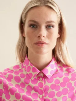 Seidensticker Blusen*Damen Hemdbluse - Druck pink bedruckt