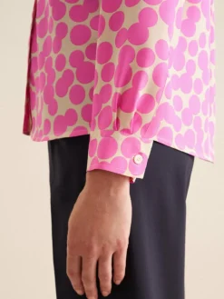 Seidensticker Blusen*Damen Hemdbluse - Druck pink bedruckt