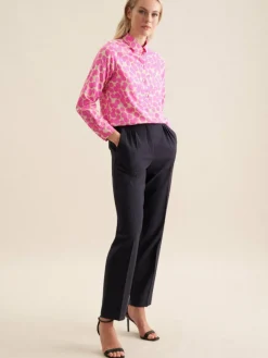 Seidensticker Blusen*Damen Hemdbluse - Druck pink bedruckt