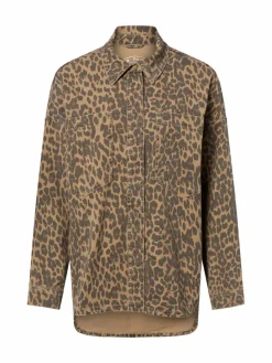 MOS MOSH Jacken & Westen|Blusen*Damen Hemdbluse - MMEmme camel braun gemustert