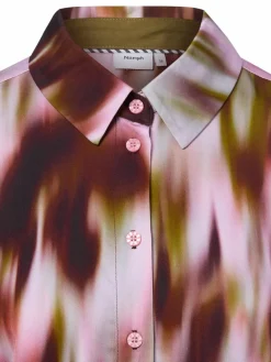 Nümph Blusen*Damen Hemdbluse - NULilith rosa lila gemustert