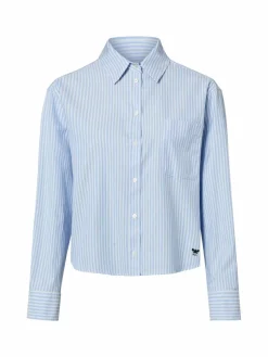 Weekend Max Mara Blusen*Damen Hemdbluse - Nuoro hellblau weiß gestreift