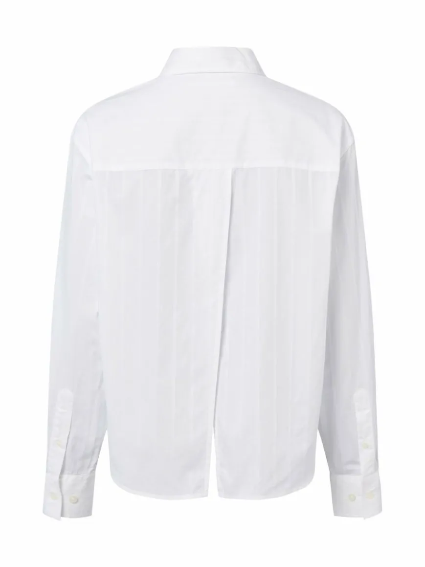 Samsøe Samsøe Blusen*Damen Hemdbluse - Saatrani weiß gestreift