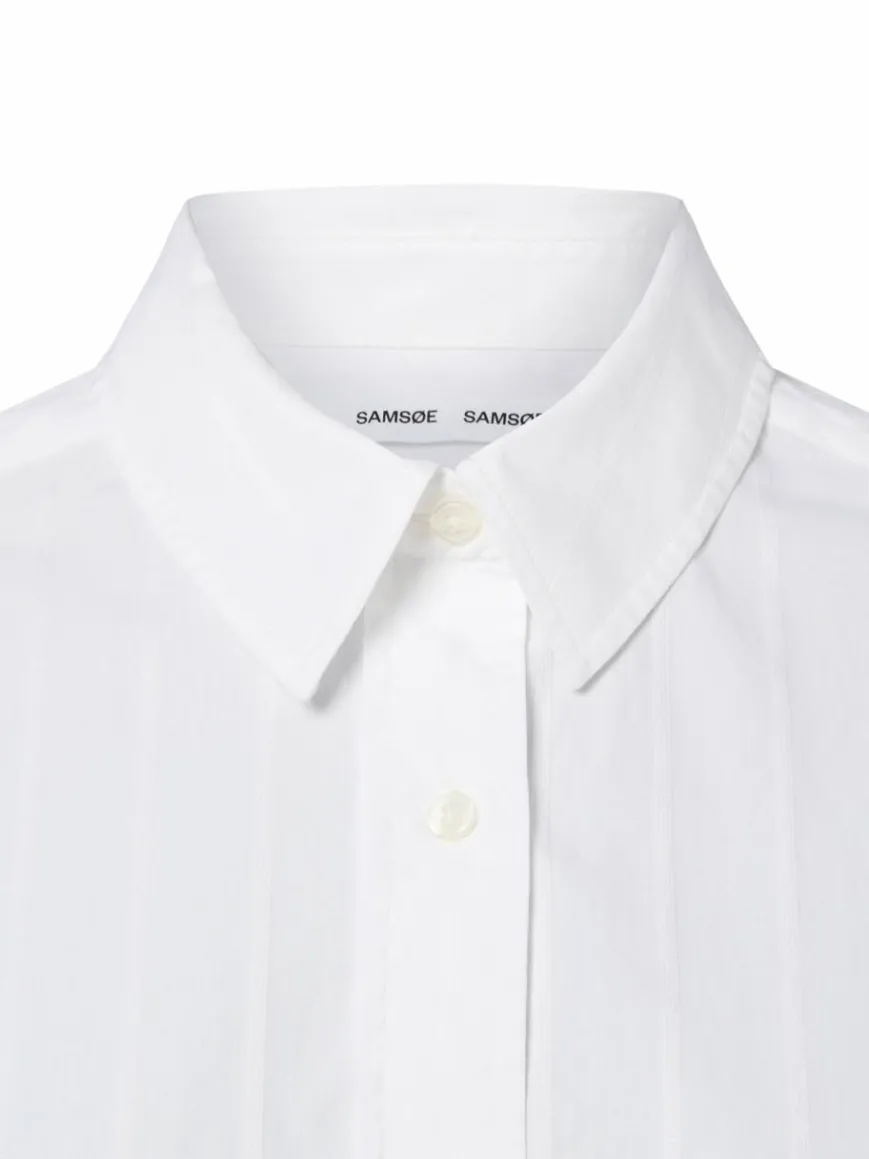 Samsøe Samsøe Blusen*Damen Hemdbluse - Saatrani weiß gestreift